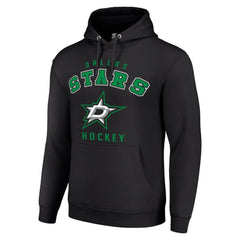 Dallas Stars Starter Logo Pullover Hoodie Black