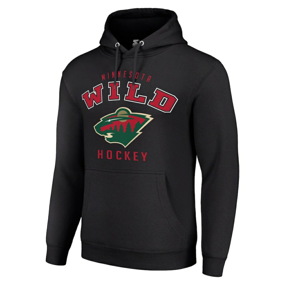 Minnesota Wild Starter Logo Pullover Hoodie Black