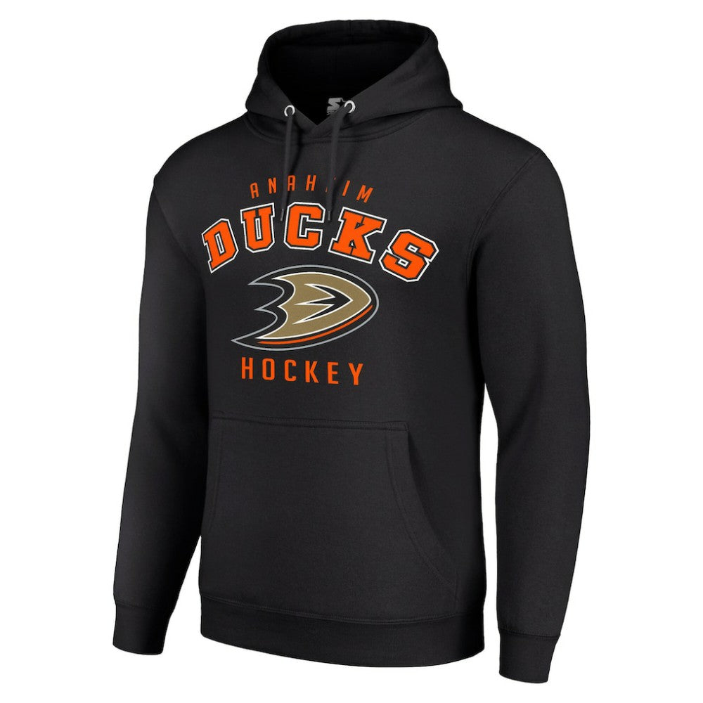 Anaheim Ducks Starter Logo Pullover Hoodie Black