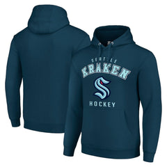 Seattle Kraken Starter Logo Pullover Hoodie Navy