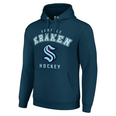 Seattle Kraken Starter Logo Pullover Hoodie Navy