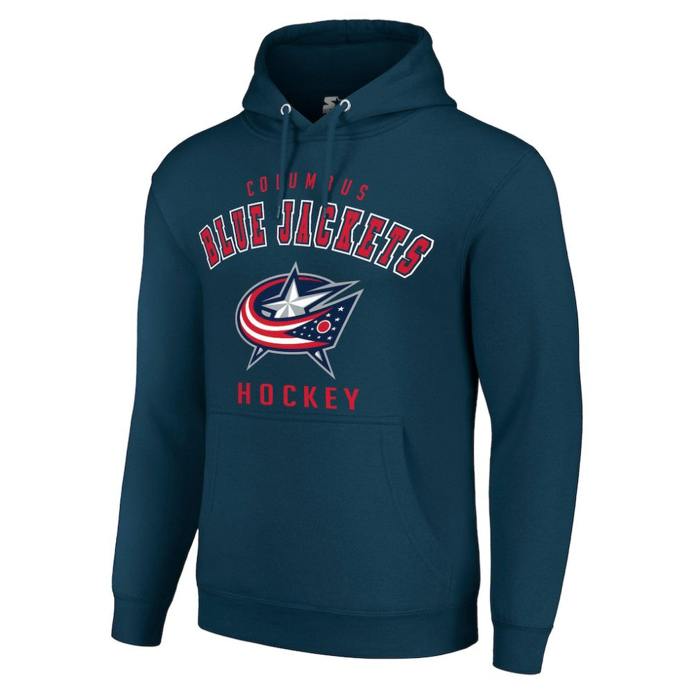 Columbus Blue Jackets Starter Logo Pullover Hoodie Navy