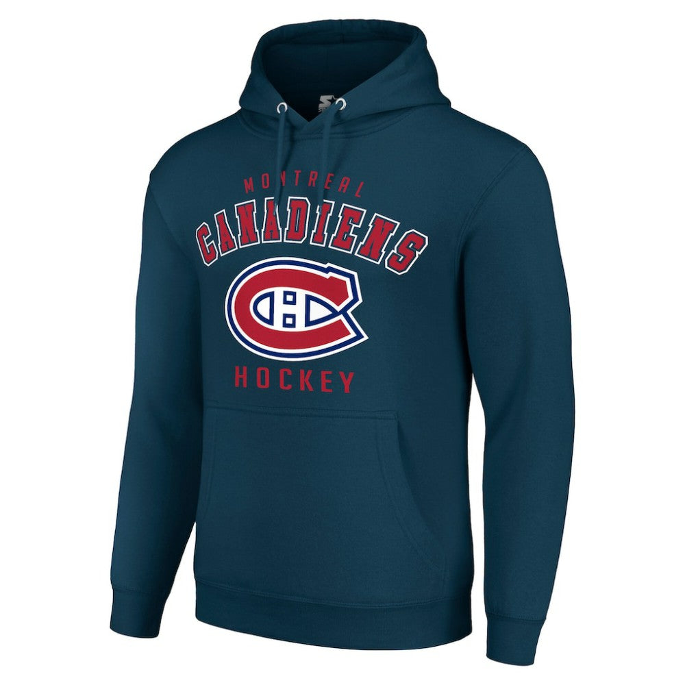Montreal Canadiens Starter Logo Pullover Hoodie Navy