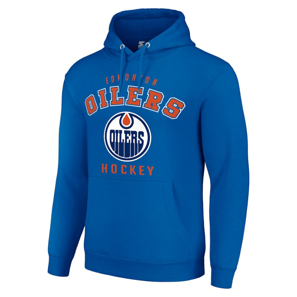 Edmonton Oilers Starter Logo Pullover Hoodie Royal