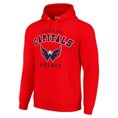 Washington Capitals Starter Logo Pullover Hoodie Red