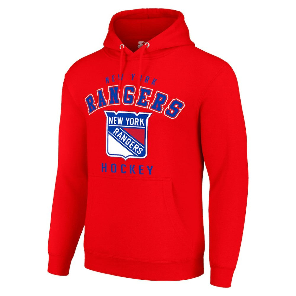 New York Rangers Starter Logo Pullover Hoodie Red