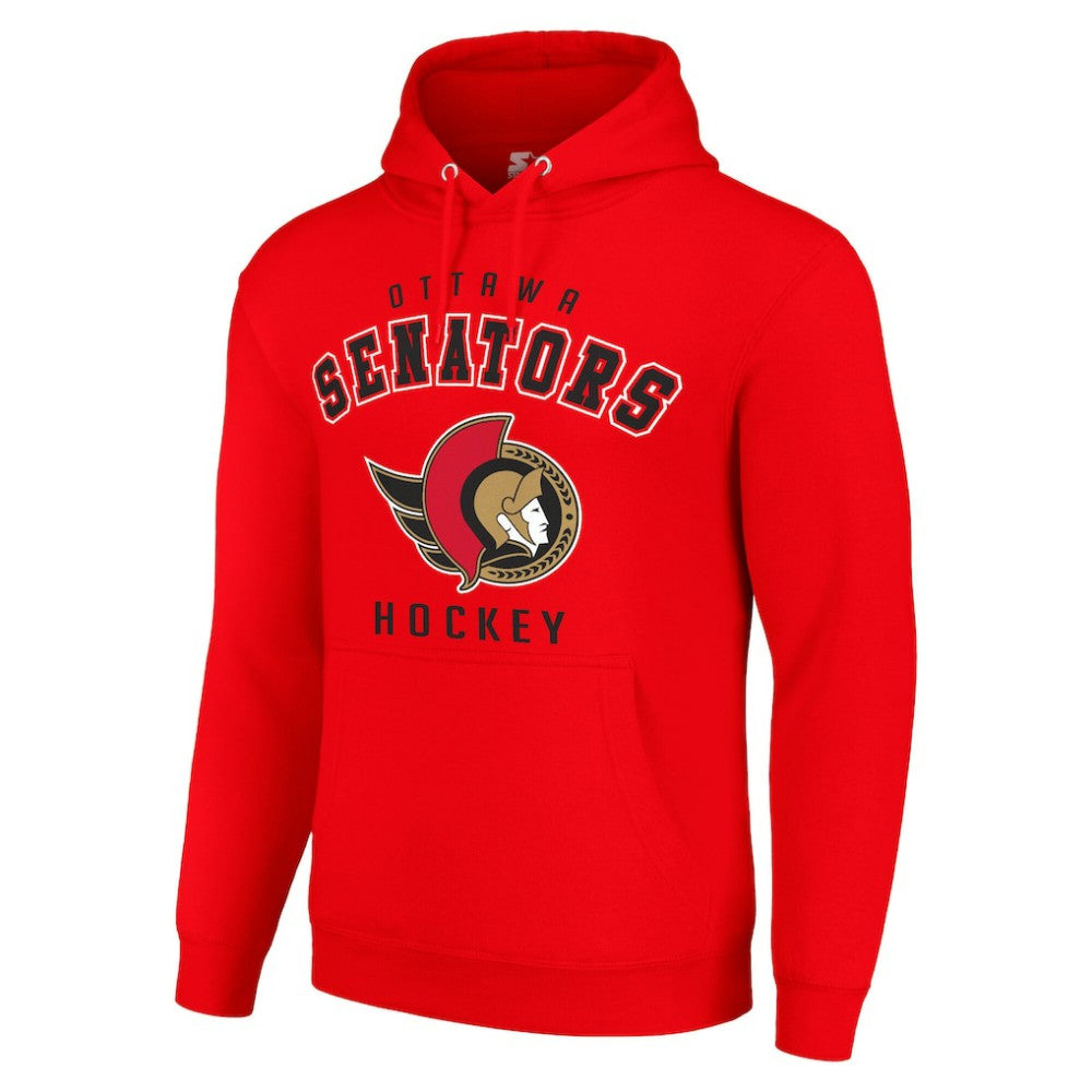 Ottawa Senators Starter Logo Pullover Hoodie Red