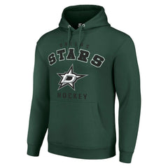 Dallas Stars Starter Logo Pullover Hoodie Green