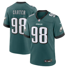 Jalen Carter Philadelphia Eagles Team Game Jersey - Midnight Green