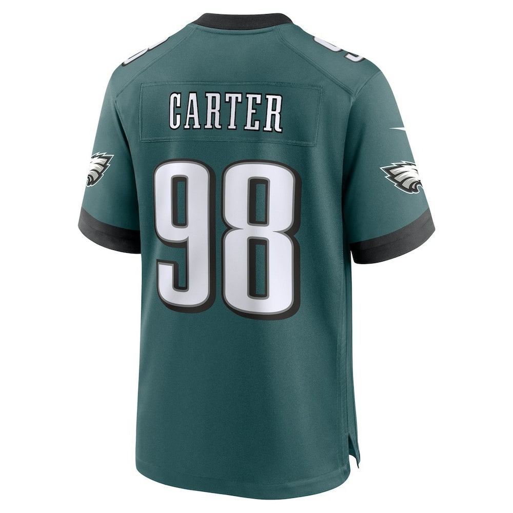 Jalen Carter Philadelphia Eagles Team Game Jersey - Midnight Green