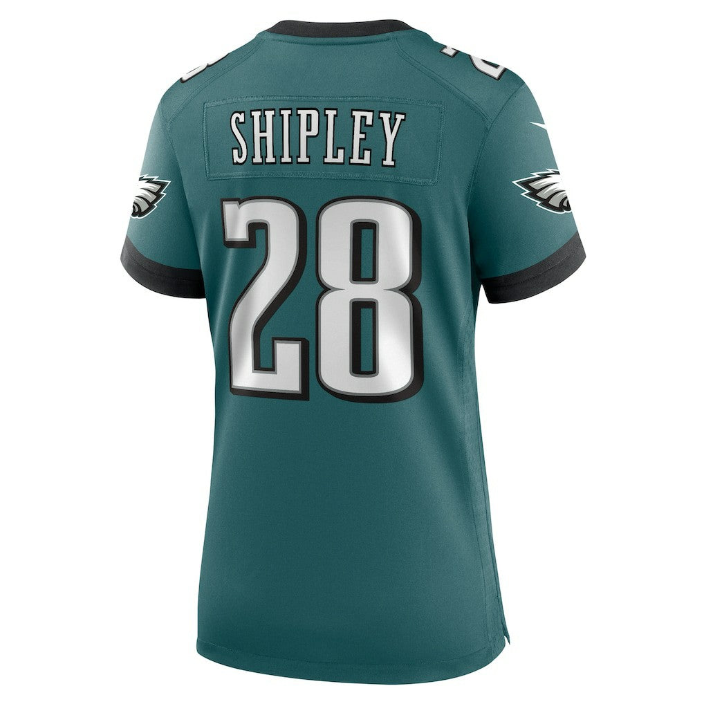 Will Shipley Philadelphia Eagles Women's Team Game Jersey - Midnight Green