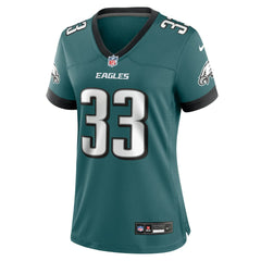 Cooper DeJean Philadelphia Eagles Women's Team Game Jersey - Midnight Green