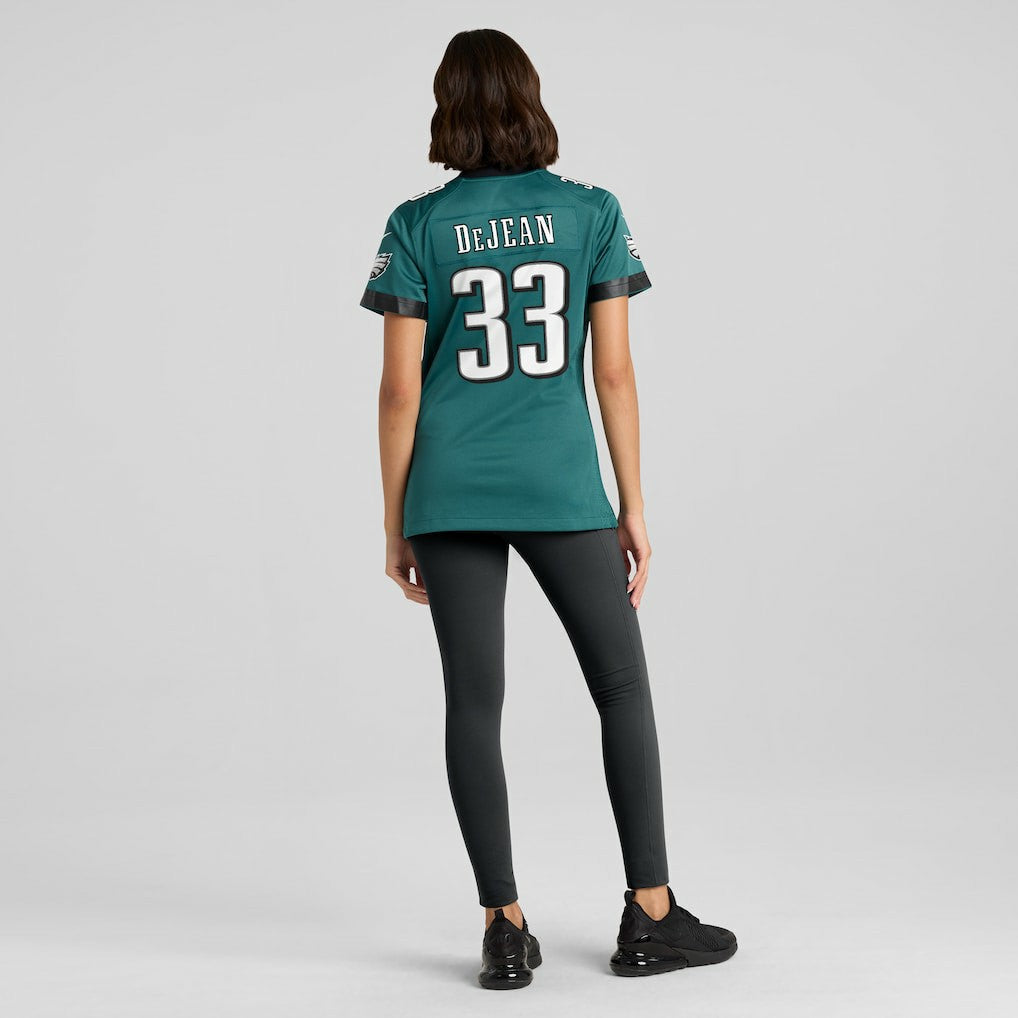 Cooper DeJean Philadelphia Eagles Women's Team Game Jersey - Midnight Green
