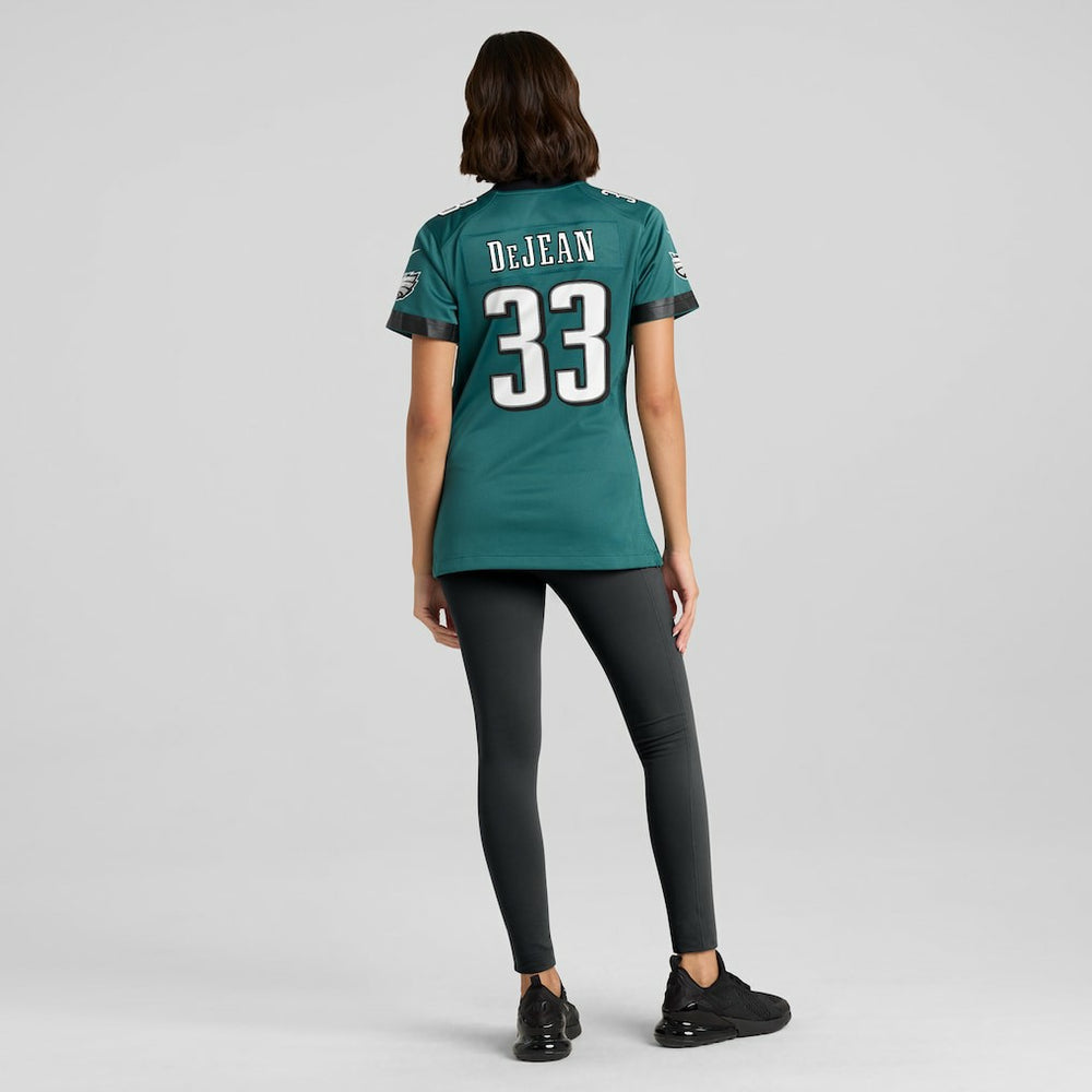 Cooper DeJean Philadelphia Eagles Women's Team Game Jersey - Midnight Green