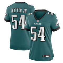 Jeremiah Trotter Jr. Philadelphia Eagles Women's Team Game Jersey - Midnight Green