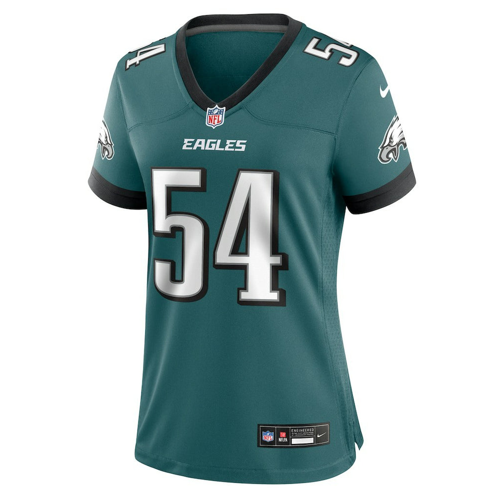 Jeremiah Trotter Jr. Philadelphia Eagles Women's Team Game Jersey - Midnight Green