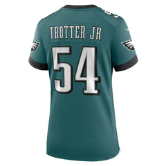 Jeremiah Trotter Jr. Philadelphia Eagles Women's Team Game Jersey - Midnight Green