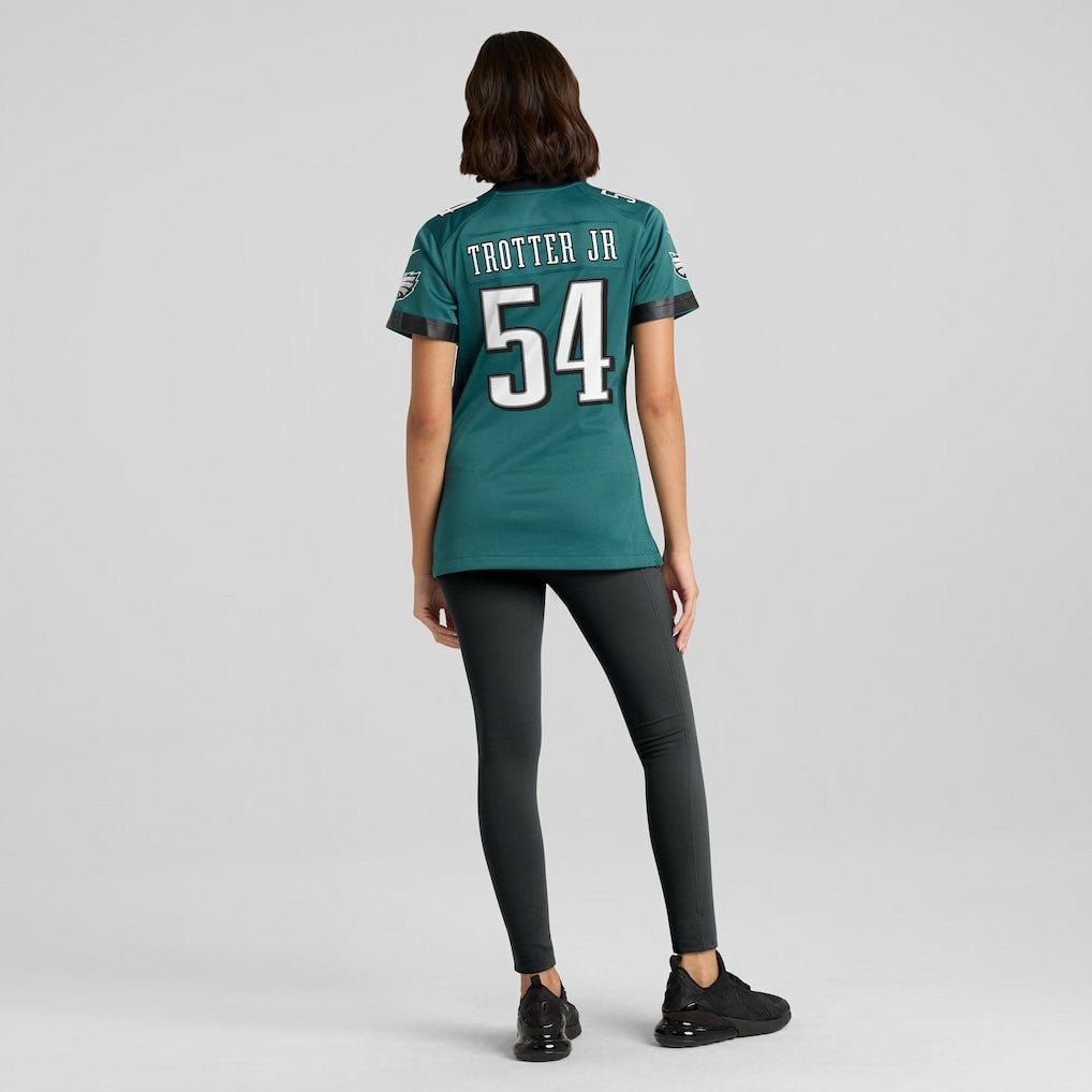Jeremiah Trotter Jr. Philadelphia Eagles Women's Team Game Jersey - Midnight Green