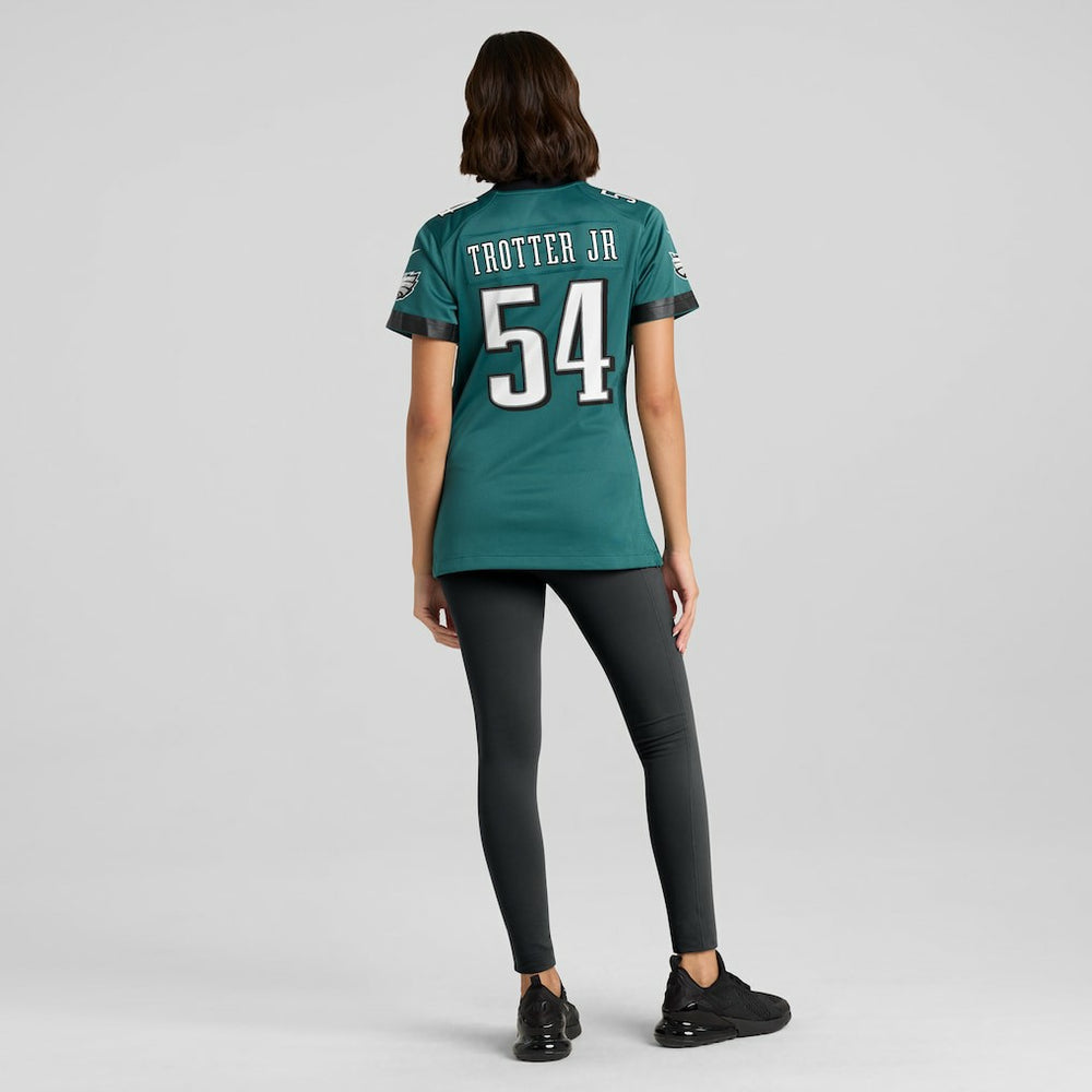 Jeremiah Trotter Jr. Philadelphia Eagles Women's Team Game Jersey - Midnight Green