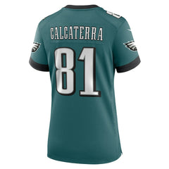 Grant Calcaterra Philadelphia Eagles Women's Team Game Jersey - Midnight Green