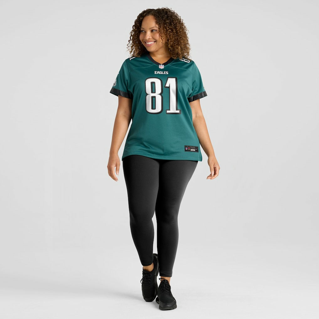 Grant Calcaterra Philadelphia Eagles Women's Team Game Jersey - Midnight Green