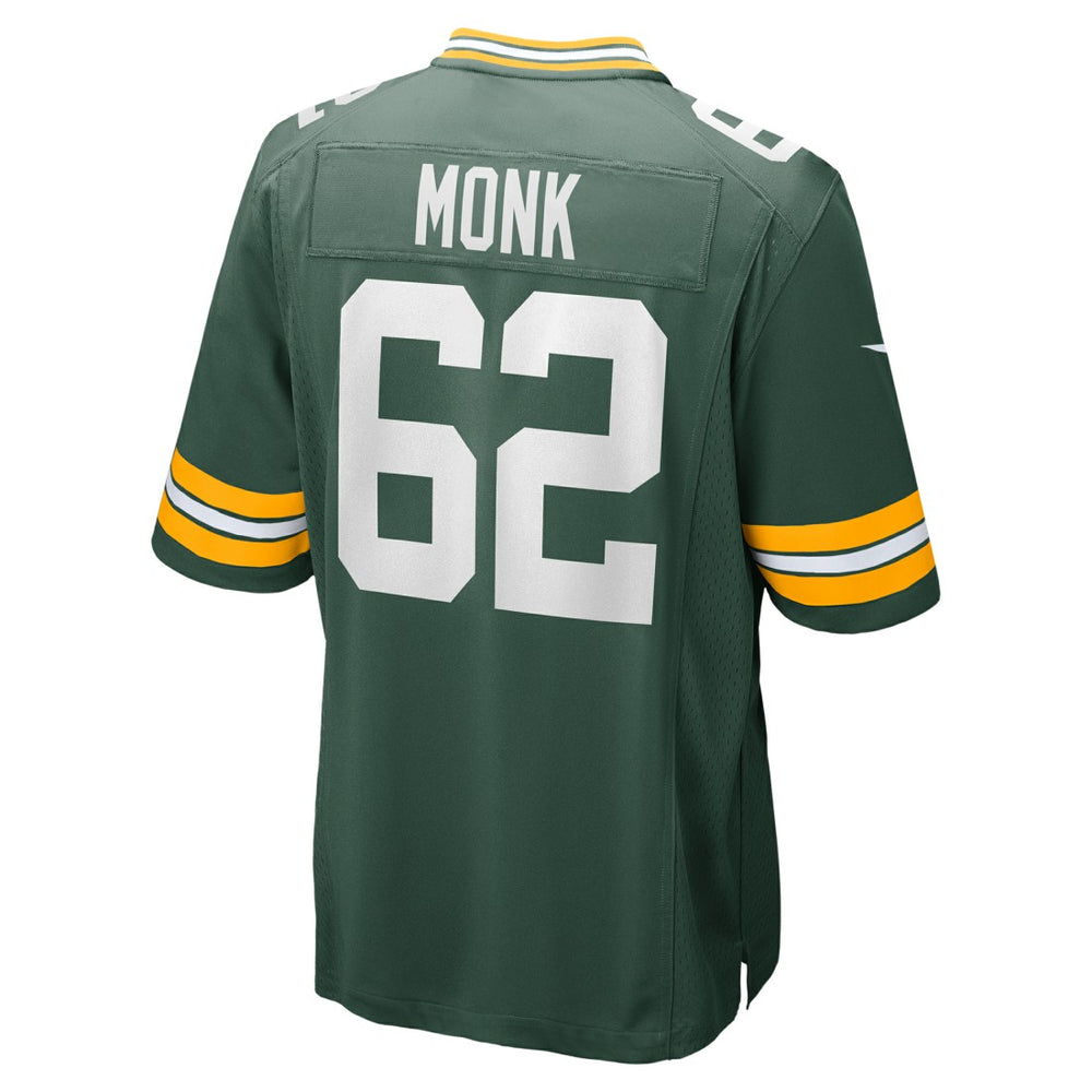 Jacob Monk Green Bay Packers Game Jersey - Green