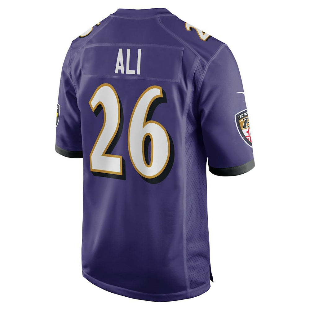 Rasheen Ali Baltimore Ravens Team Game Jersey - Purple