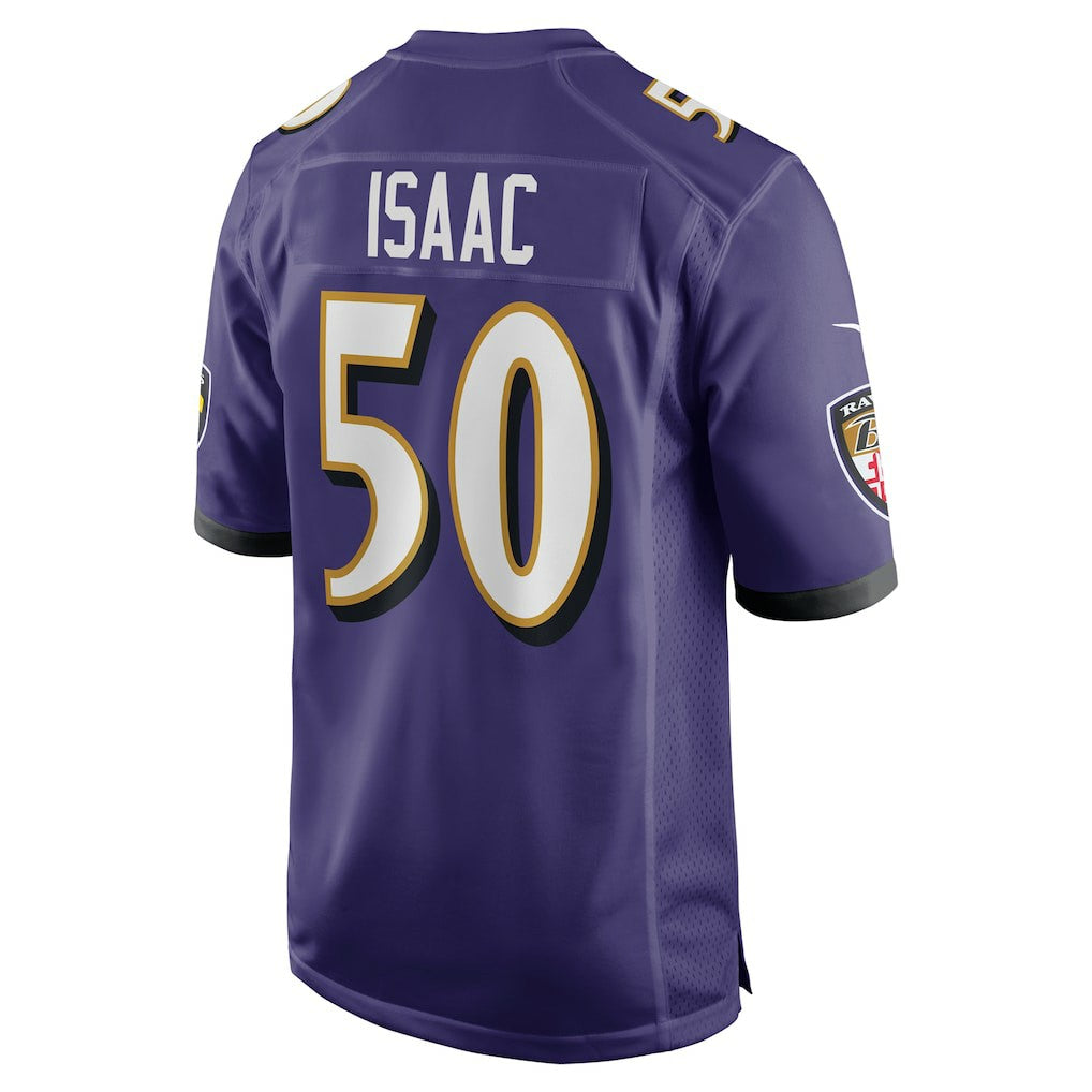 Adisa Isaac Baltimore Ravens Team Game Jersey - Purple