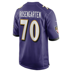 Roger Rosengarten Baltimore Ravens Team Game Jersey - Purple