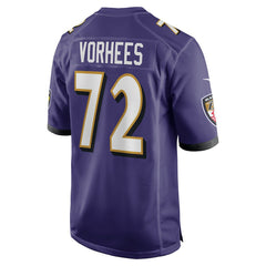 Andrew Vorhees Baltimore Ravens Team Game Jersey - Purple