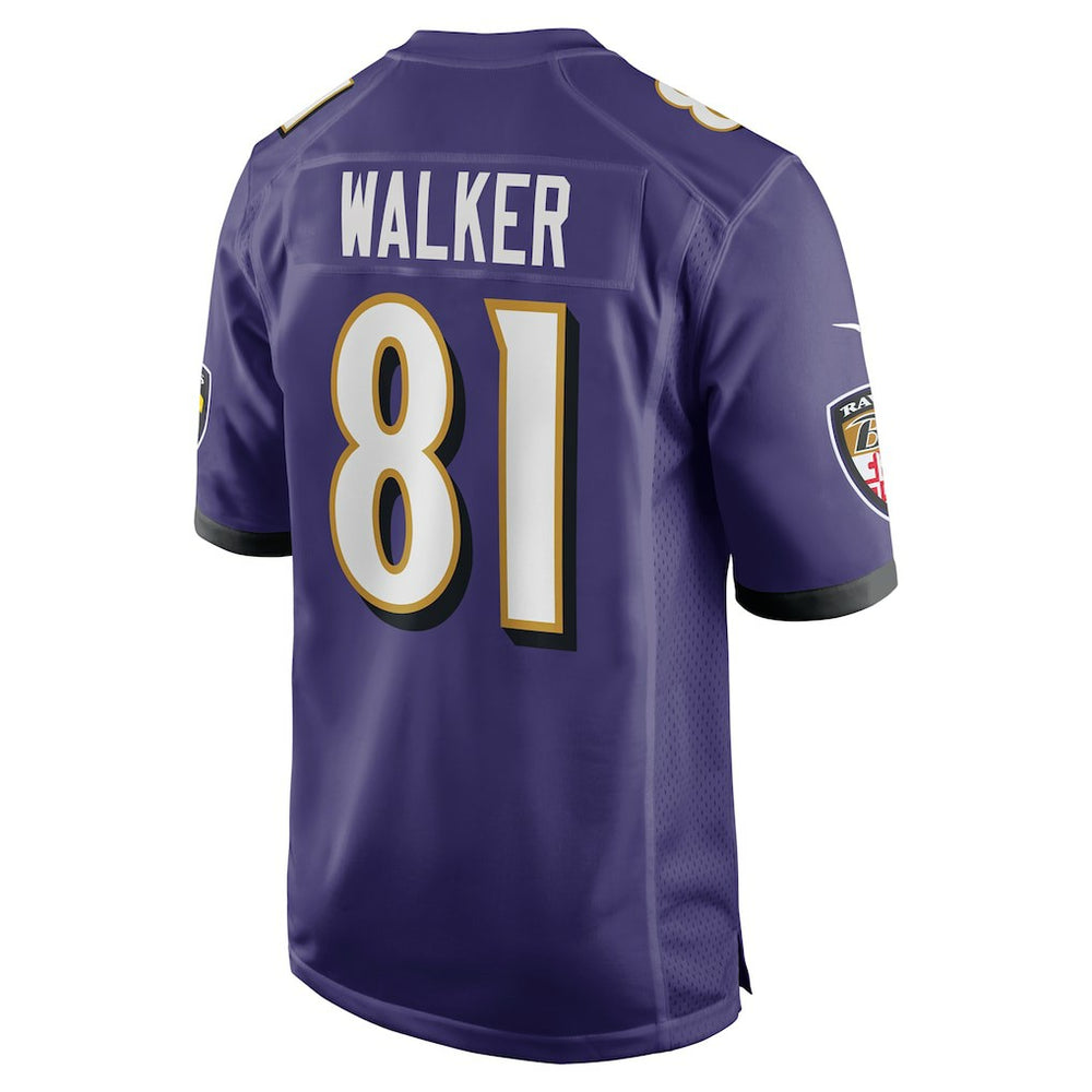 Devontez Walker Baltimore Ravens Team Game Jersey - Purple