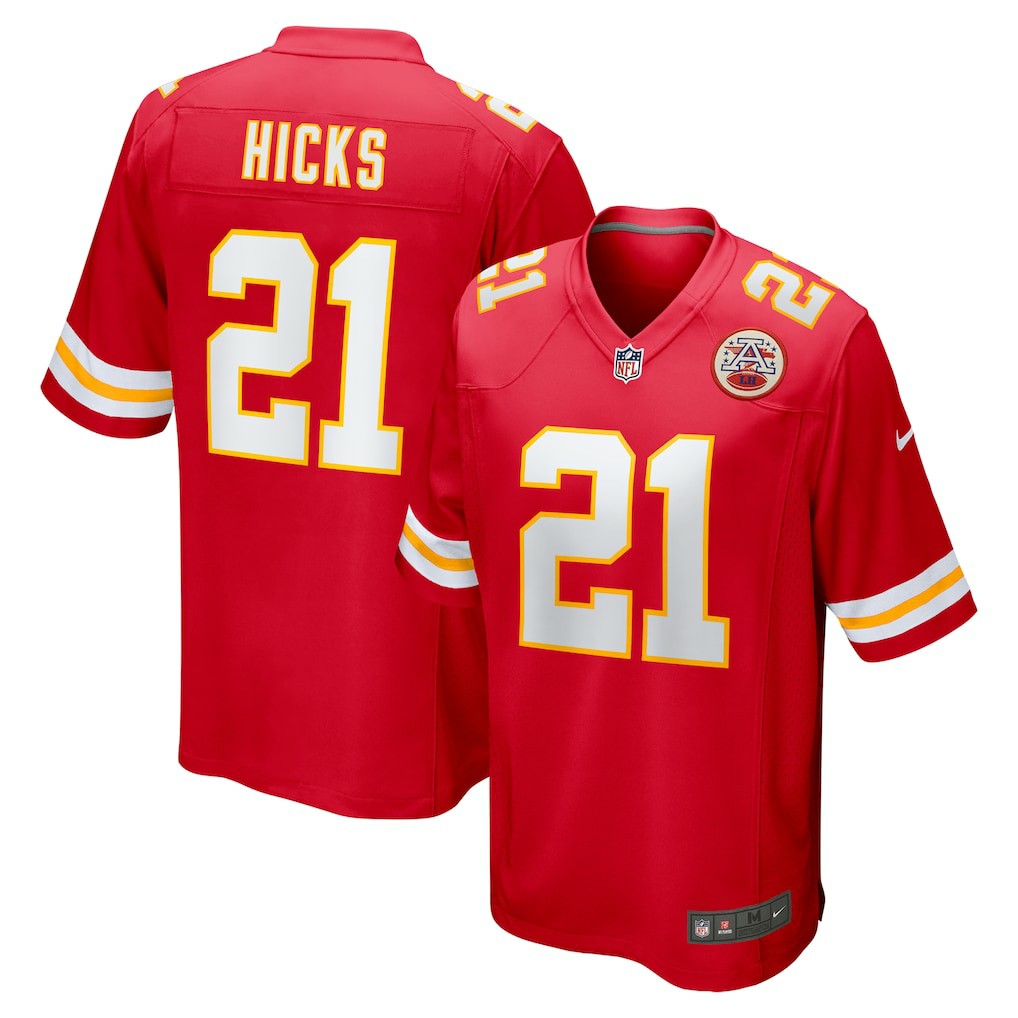 Jaden Hicks Kansas City Chiefs Game Jersey - Red