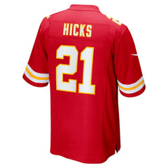 Jaden Hicks Kansas City Chiefs Game Jersey - Red