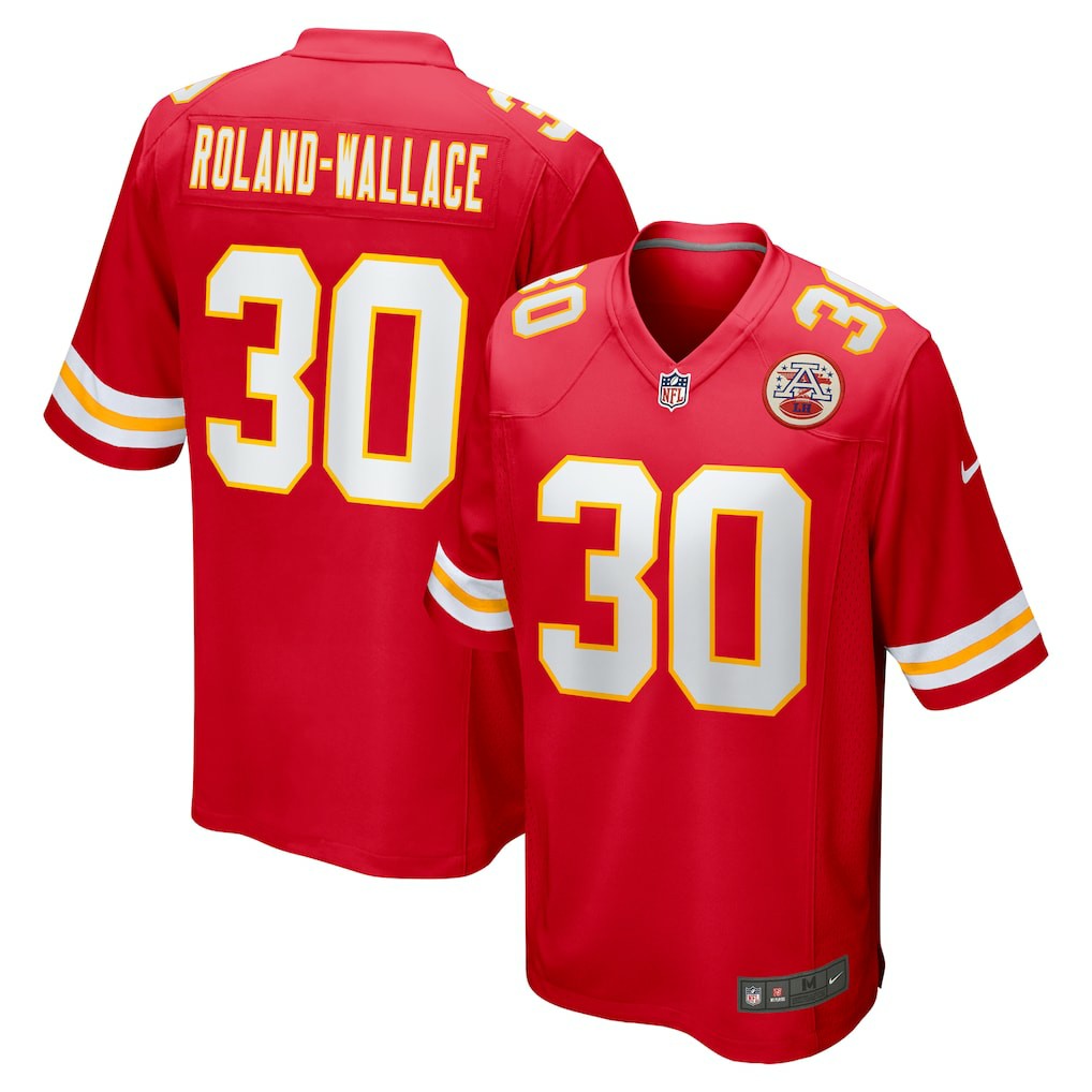 Chris Roland-Wallace Kansas City Chiefs Game Jersey - Red