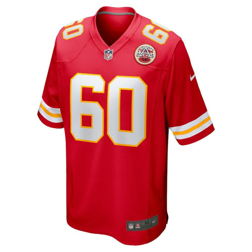 Hunter Nourzad Kansas City Chiefs Game Jersey - Red