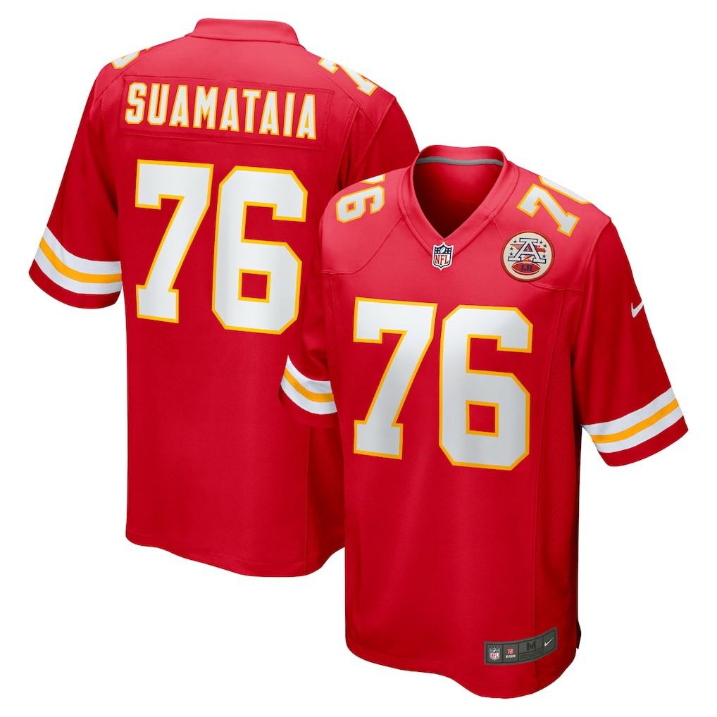 Kingsley Suamataia Kansas City Chiefs Game Jersey - Red
