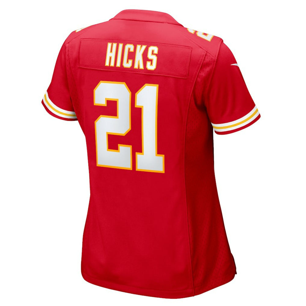 Jaden Hicks Kansas City Chiefs Women's Game Jersey - Red