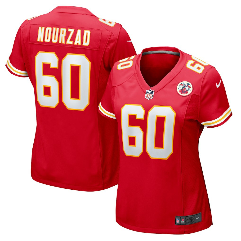 Hunter Nourzad Kansas City Chiefs Women's Game Jersey - Red