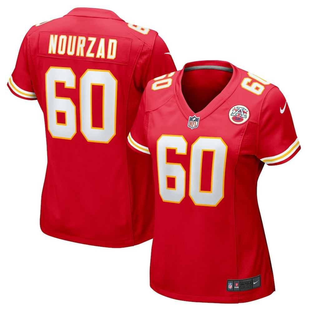 Hunter Nourzad Kansas City Chiefs Women's Game Jersey - Red