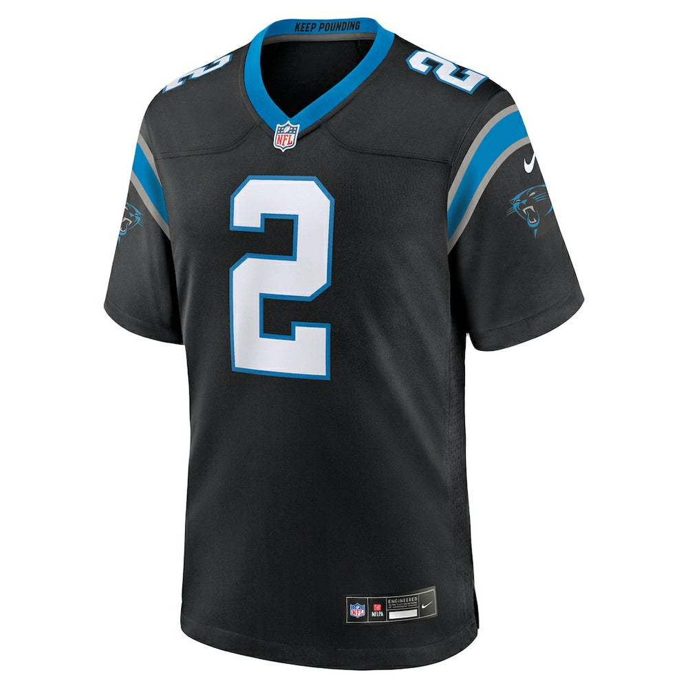 Mike Jackson Carolina Panthers Game Jersey - Black