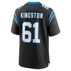 Jarrett Kingston Carolina Panthers Game Jersey - Black