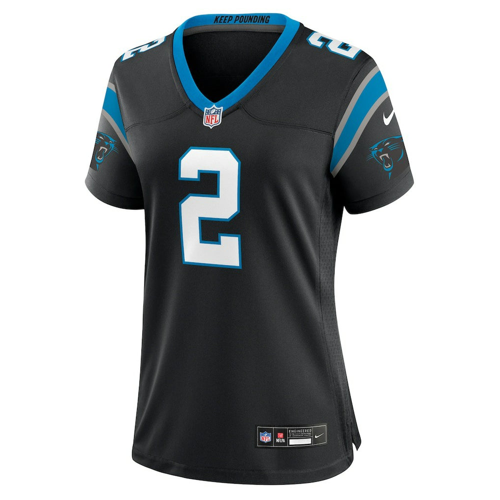 Mike Jackson Carolina Panthers Women's Game Jersey - Black
