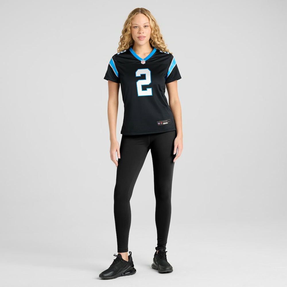 Mike Jackson Carolina Panthers Women's Game Jersey - Black