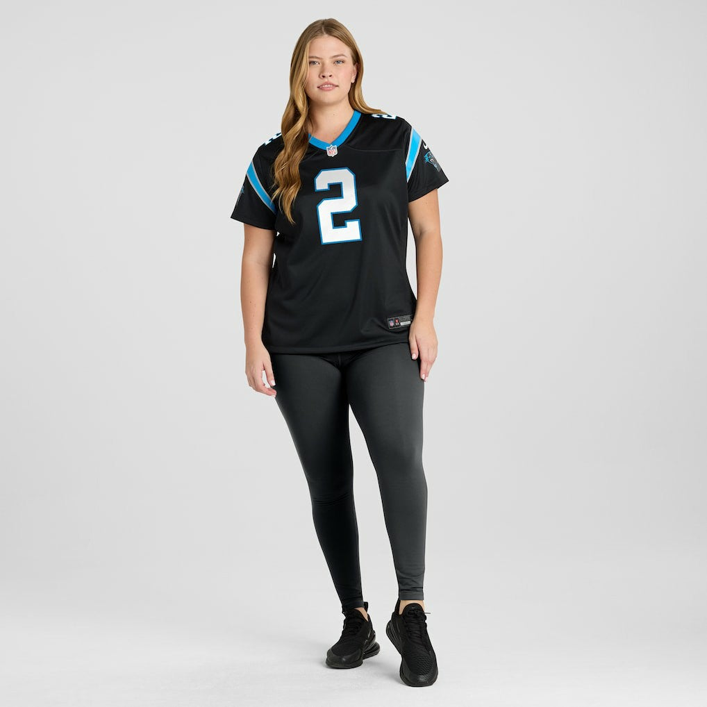 Mike Jackson Carolina Panthers Women's Game Jersey - Black