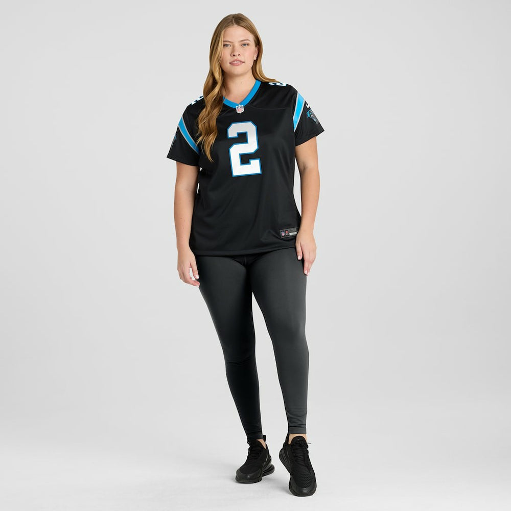 Mike Jackson Carolina Panthers Women's Game Jersey - Black