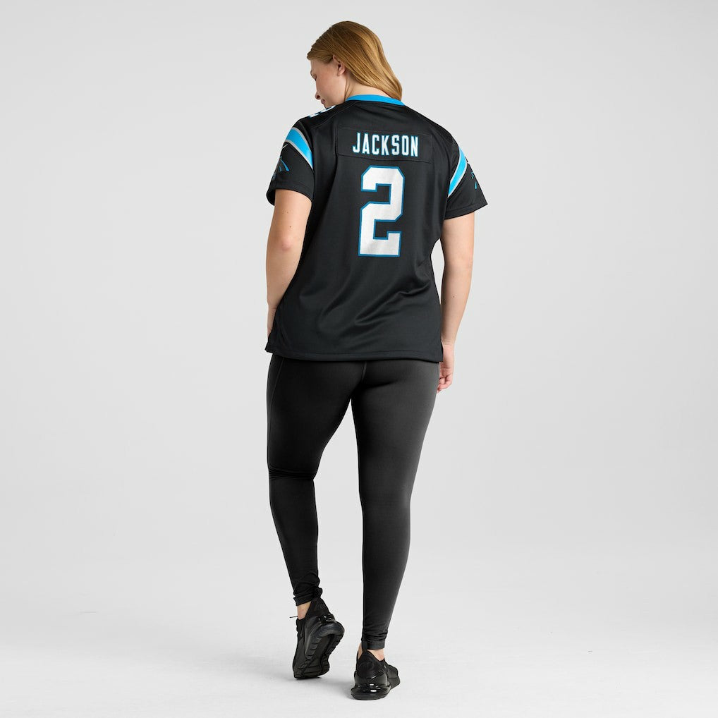 Mike Jackson Carolina Panthers Women's Game Jersey - Black