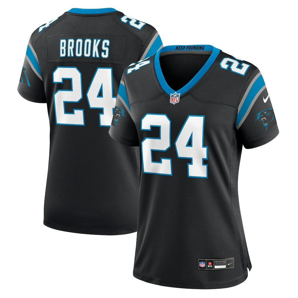 Jonathon Brooks Carolina Panthers Women's Game Jersey - Black