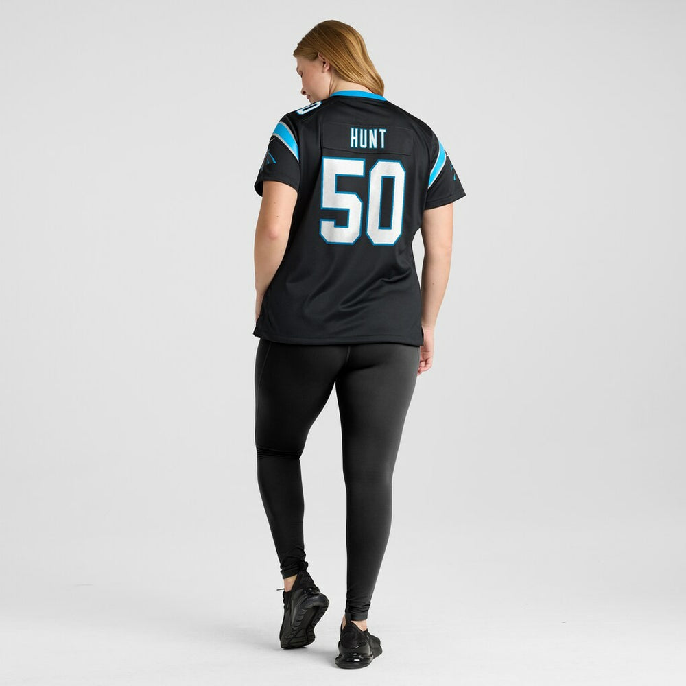 Robert Hunt Carolina Panthers Women's Game Jersey - Black