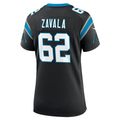 Chandler Zavala Carolina Panthers Women's Game Jersey - Black