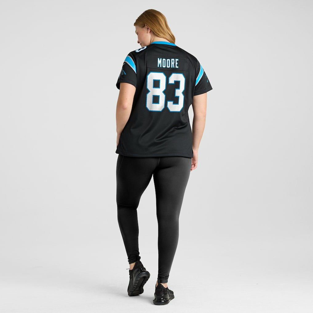 David Moore Carolina Panthers Women's Game Jersey - Black